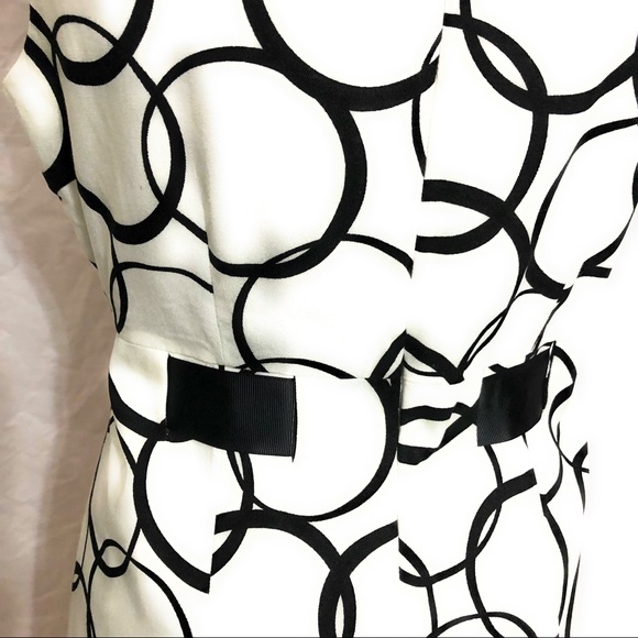 🛑SOLD🛑Jessica Howard Dress Size 8 Black Ivory - Picture 5 of 8